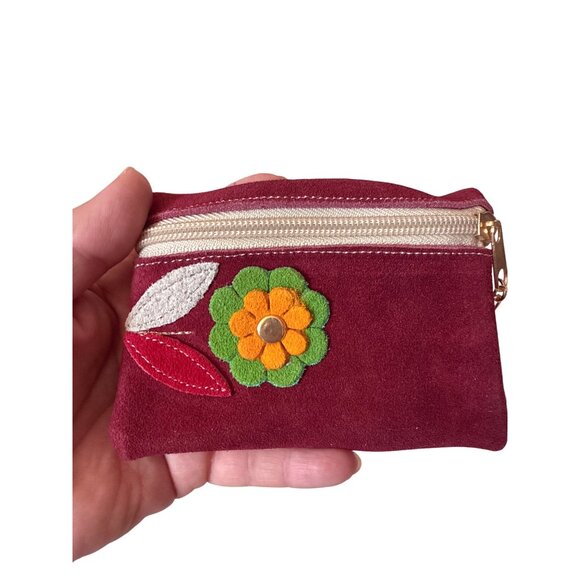 Tooled with floral  tapestry embroidery synthetic leather wallet women with coin - Picture 9 of 11